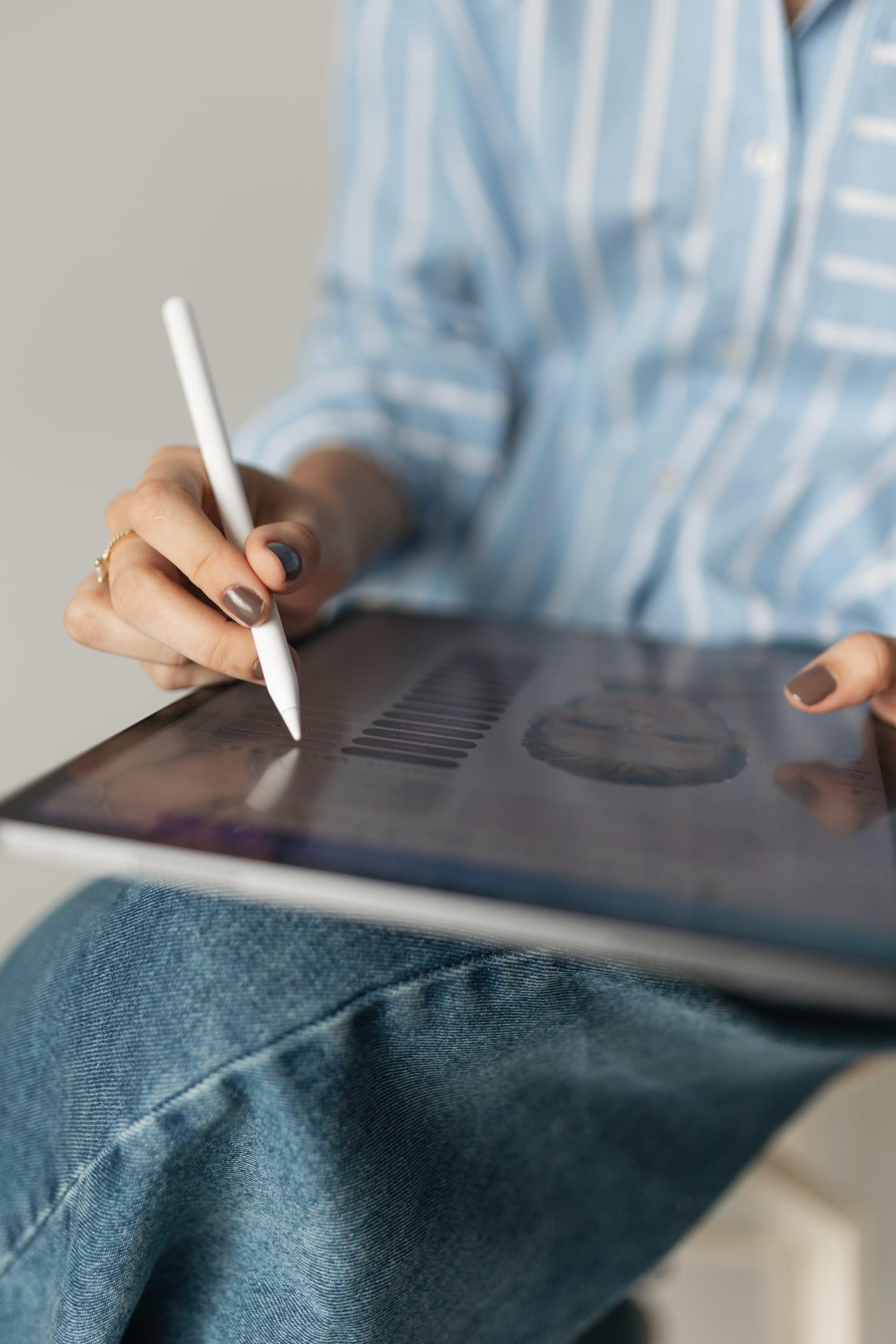 Planejamento de tratamento em tablet